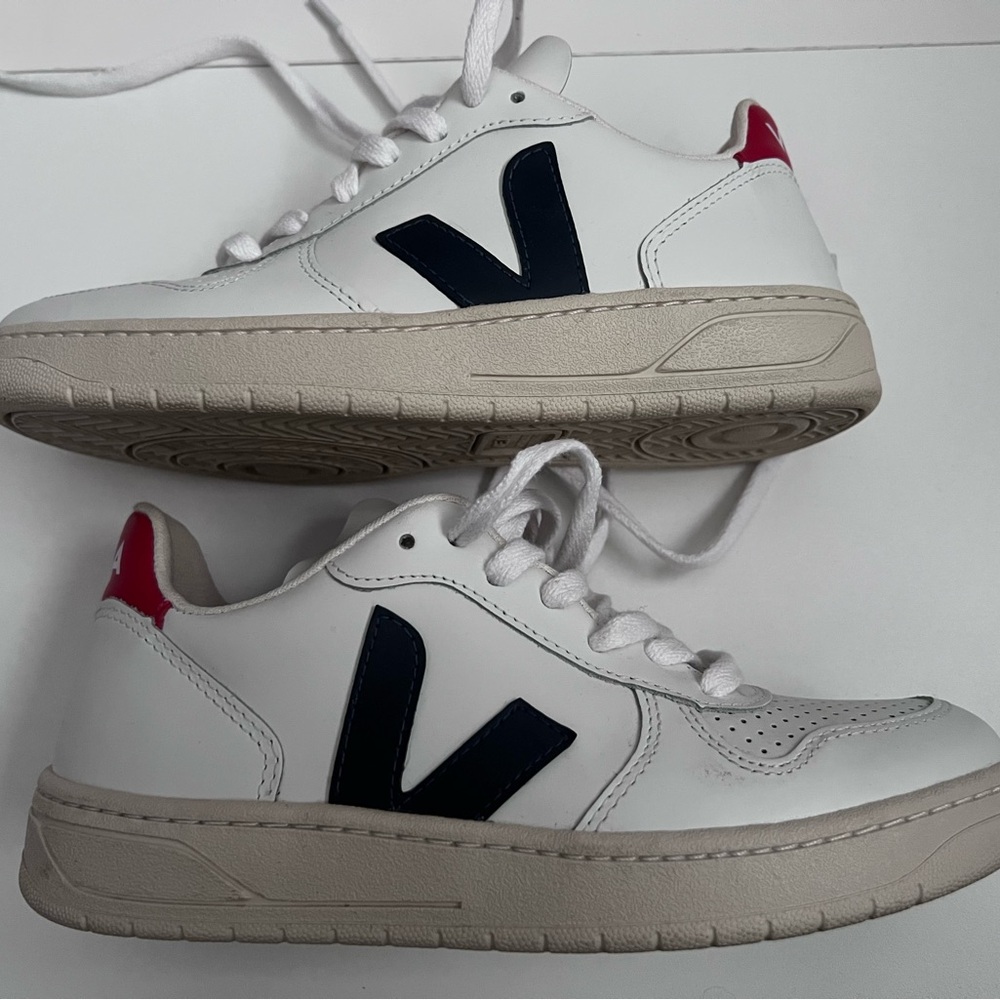 Veja White and Black Sneakers